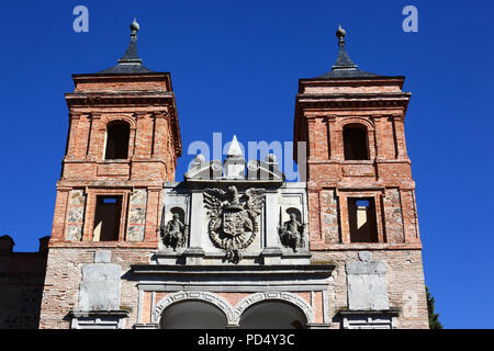 Puerta del Cambrón Gateway und Schild von König Philip II/Rey Felipe II, Toledo, Kastilien-La Mancha, Spanien Stockfoto