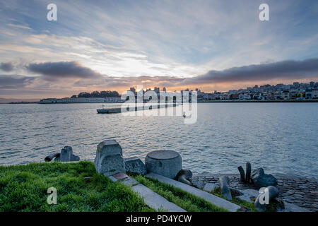 Yacht Hafen in der Dämmerung Stockfoto