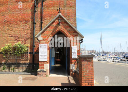 Der Seeleute Kirche, im Jahre 1878, für die Fischer, die sich an der Ramsgate Hafen, auf der Isle of Thanet, Kent, Großbritannien Stockfoto