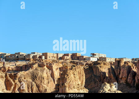 Acoma Pueblo (Sky City), Ureinwohner-Reservat auf mesa in der Nähe von Albuquerque, New Mexico, USA Stockfoto