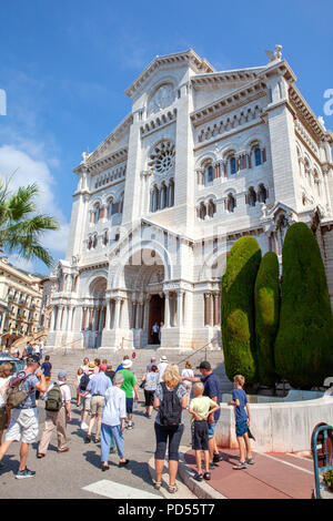 Kathedrale Unserer Lieben Frau von der Unbefleckten Empfängnis aka St.-Nikolaus-Kirche in Monaco an der Französischen Riviera in Westeuropa Stockfoto