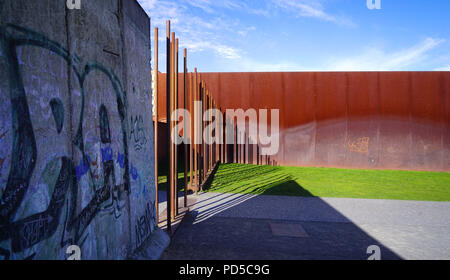 Die Gedenkstätte Berliner Mauer Stockfoto