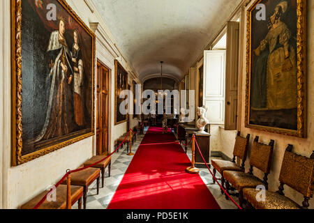 Italien Piemont Racconigi-sabauda Residences - Schloss - Galerie der Kardinäle Stockfoto