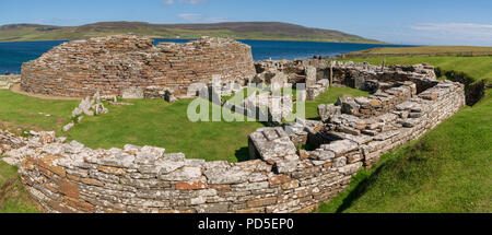 Der broch von Gurness, Evie, Orkney Stockfoto