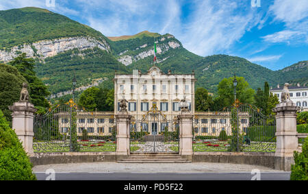 Villa Sola Cabiati in Tremezzo am Comer See. Lombary, Italien. Stockfoto