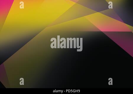 Eine Textur oder Hintergrund des Dreieck Formen gemischt mit Gelb, Pink und Schwarz. Stockfoto