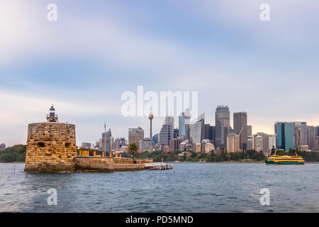 Fort Denison, Pinchgut Island im Hafen von Sydney, New South Wales (NSW), Australien Stockfoto