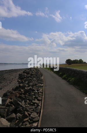 Der John Muir Weg in der Nähe des Blackness Castle Schottland Juli 2018 Stockfoto