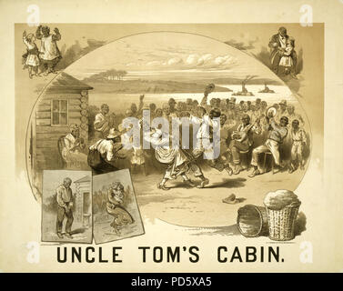 Onkel Toms Hütte Poster ca 1878 Stockfoto