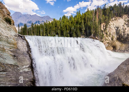 Wapta Falls Rainbow Stockfoto