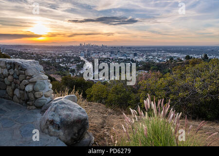 Mit Blick auf die Hollywood Bowl Stockfoto