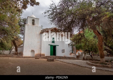 Purmamarca Kirche - Purmamarca, Jujuy, Argentinien Stockfoto