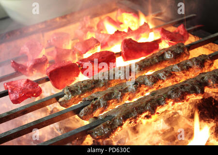 Shish Tikka kofta Köfte Kebabs Stockfoto