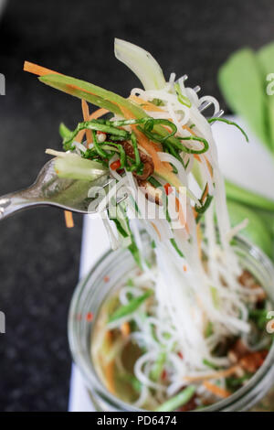 Chinesische Nudeln Suppe Suppe Stockfoto