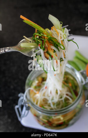 Chinesische Nudeln Suppe Suppe Stockfoto