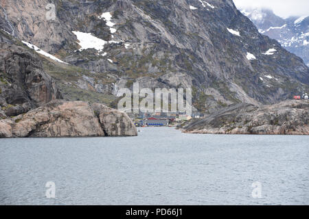 Fürst Christian Sound, Grönland. Juli, 2018 Stockfoto