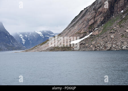 Fürst Christian Sound, Grönland. Juli, 2018 Stockfoto