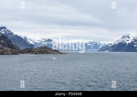 Fürst Christian Sound, Grönland. Juli, 2018 Stockfoto