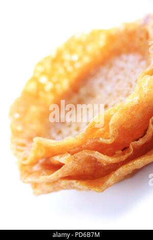 Brandy snap Körbe Stockfoto