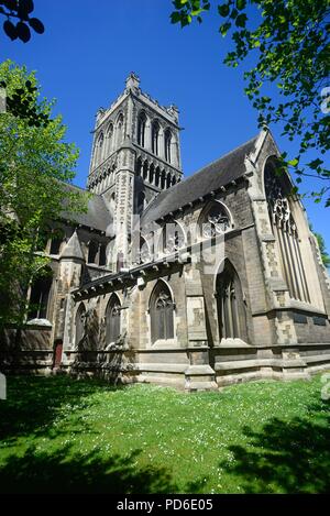 Blick auf die St. Pauls Kirche auf die St Paul's Square, Burton upon Trent, Staffordshire, England, UK, Westeuropa. Stockfoto