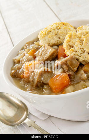 Traditionelle Irish Stew Tellergericht Stockfoto