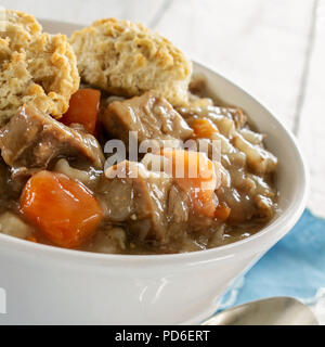 Traditionelle Irish Stew Tellergericht Stockfoto