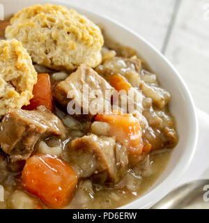 Traditionelle Irish Stew Tellergericht Stockfoto