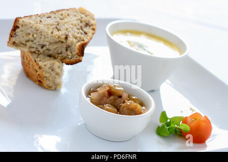 Schweinefleisch Pastete terrine Vorspeise Stockfoto