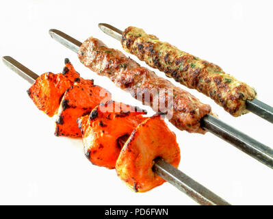 Shish Tikka kofta Köfte Kebabs Stockfoto