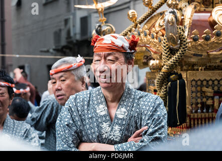 Japan, Insel Honshu, Kanto, Tokio, die Kanda Matsuri. Stockfoto