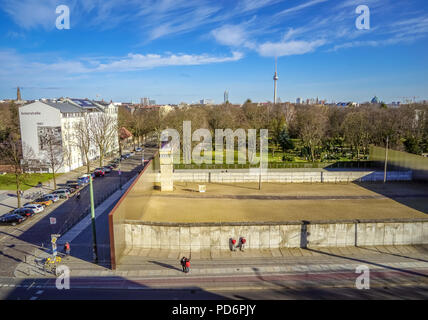 Berlin, die Mauer Gedenkstätte Stockfoto