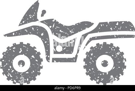 Grunge Symbol - All terrain vehicle Stock Vektor