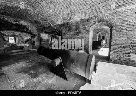 Im Fort Zachary Taylor Historic State Park Stockfoto