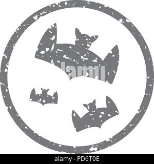 Grunge Symbol - Hiebe Mond Stock Vektor