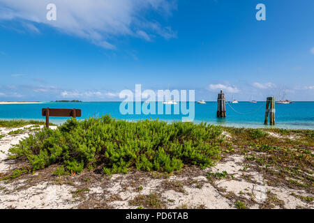 Die Küste und die umliegenden Wasser der Dry Tortugas National Park Stockfoto