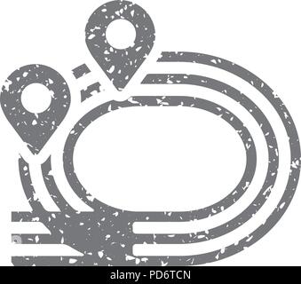 Grunge Symbol-Feld Stock Vektor