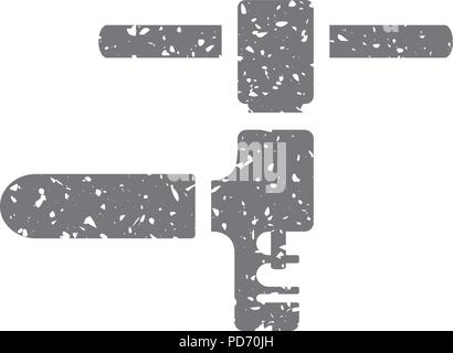 Grunge icon-Chain Tool Stock Vektor