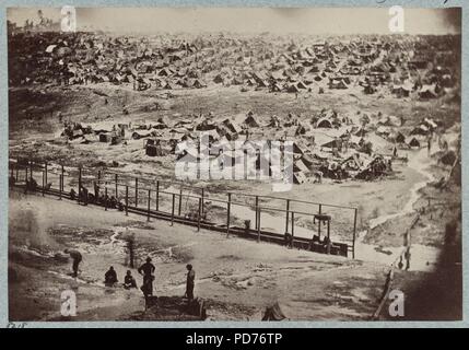 Andersonville Gefängnis, Ga, 17. August 1864. Vogelperspektive Stockfoto