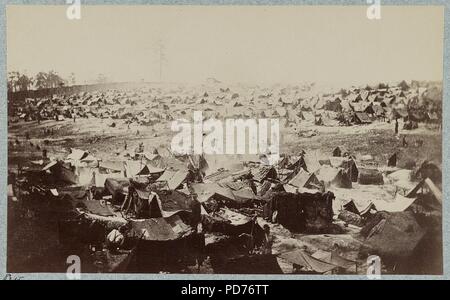Andersonville Gefängnis, Ga, 17. August 1864. Nord-west Blick auf stockade Stockfoto
