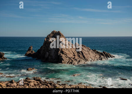 Sugarloaf Rock im Margaret River Region in Western Australia. In der Nähe von Surakarta, Eagle Bay, Margaret River und Dunsborough. Stockfoto