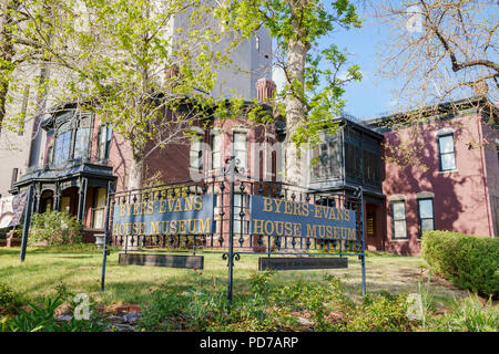 Denver, 3. Mai: Außenansicht des Byers-Evans House Museum am 3. Mai 2017 in Denver, Colorado Stockfoto