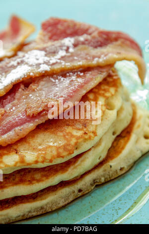 Amerikanische Pfannkuchen Stockfoto