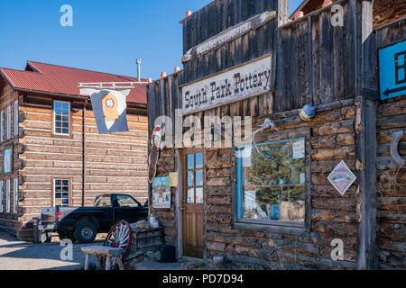 Fairplay, 4. Mai: Die historische South Park City am 4. Mai 2017 an Fairplay, Colorado Stockfoto