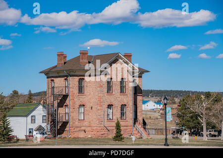 Fairplay, 4. Mai: Gebäude in der Nähe des historischen South Park City am 4. Mai 2017 an Fairplay, Colorado Stockfoto