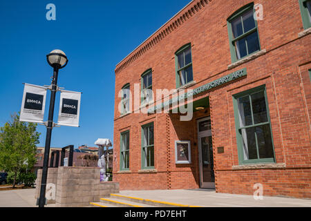 Boulder, 5. Mai: Außenansicht des Boulder Museum für Zeitgenössische Kunst am 5. Mai 2017 in Boulder, Colorado Stockfoto