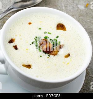 Sellerie und couliflower Suppe Stockfoto