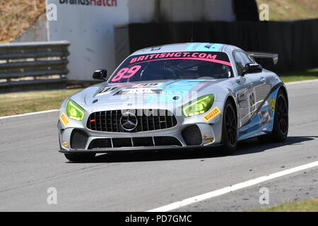 Britische GT Meisterschaft Brands Hatch Stockfoto