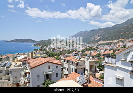 Panorama der Kas, Mittelmeer, Türkei Stockfoto