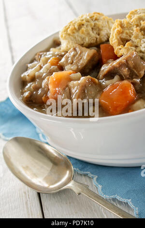 Traditionelle Irish Stew Tellergericht Stockfoto