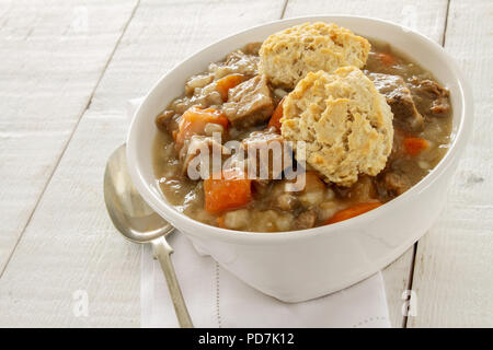 Traditionelle Irish Stew Tellergericht Stockfoto